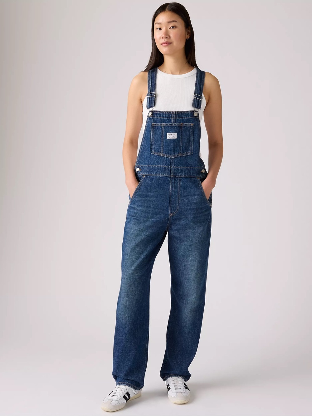 Levi Strauss & Co Two Horse Brand Denim Overalls Women’s NWT Size M 100% Cotton
